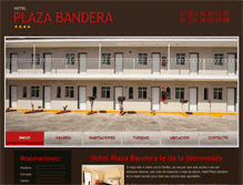 Tablet Screenshot of hotelplazabandera.com